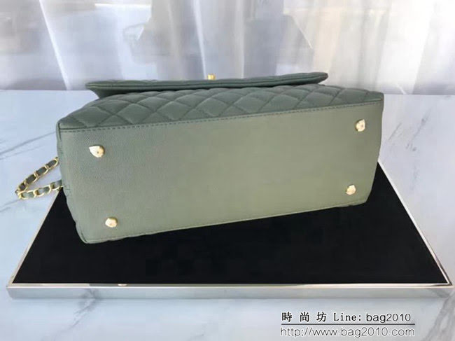 香奈兒CHANEL大號Chanel Coco handle全新頂級翻蓋單肩鏈條手柄包DSC1203